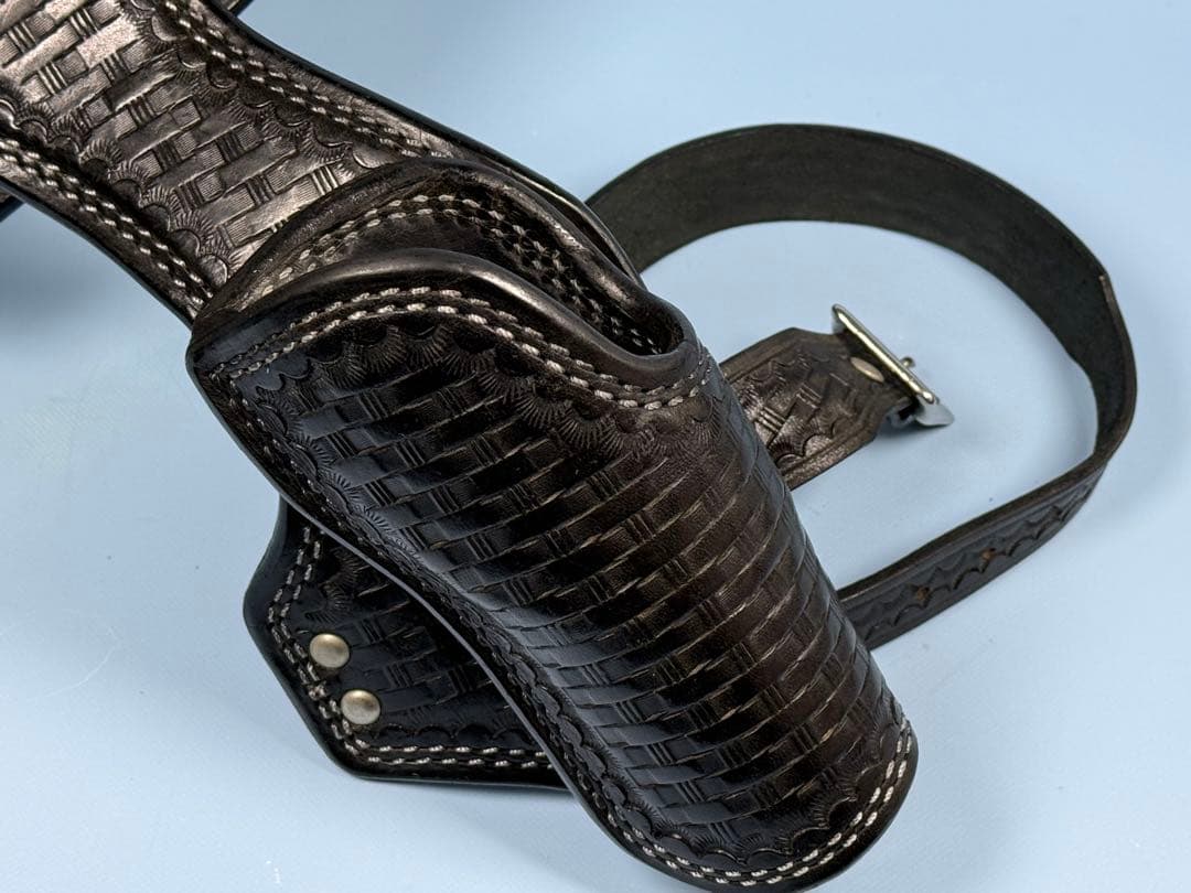 KEIN製SAAファストドロー専用リグ、ツーハンド用（ブラック）