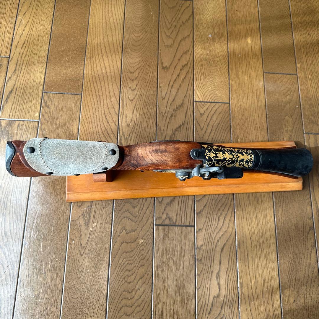 木製クラシックライフル置物