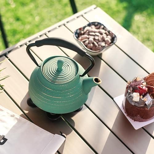 鉄器 南部鉄器 焼き付け鉄瓶 650ml茶こし付きで茶葉やコーヒーを煮るためにb