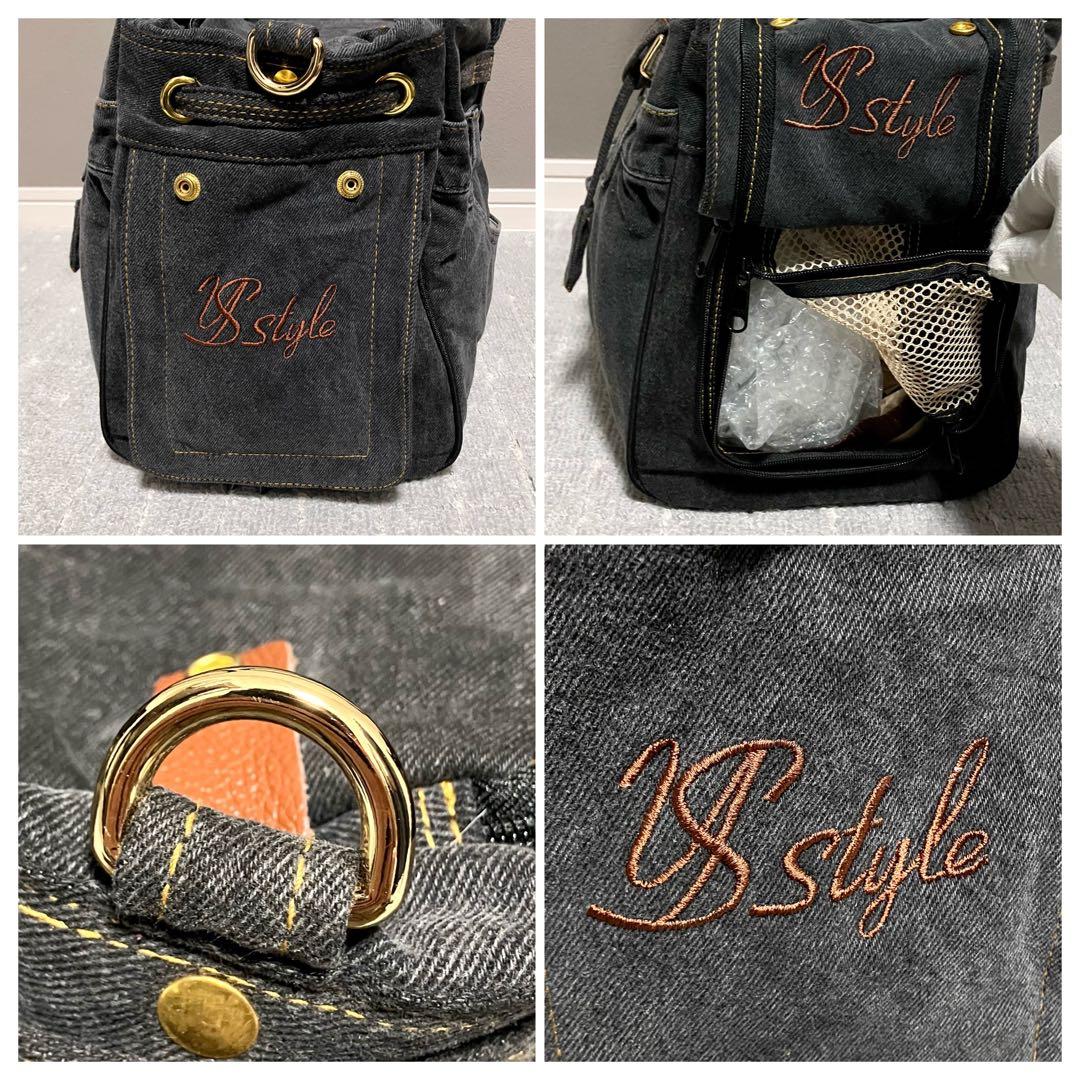 ルシアンエサヨ［リデューグレース］デニム　トートバッグ　犬、猫　2way