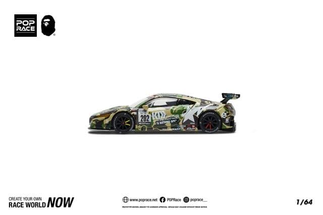 POP RACE ホンダNSX GT3 EVO22 KCMG APE
