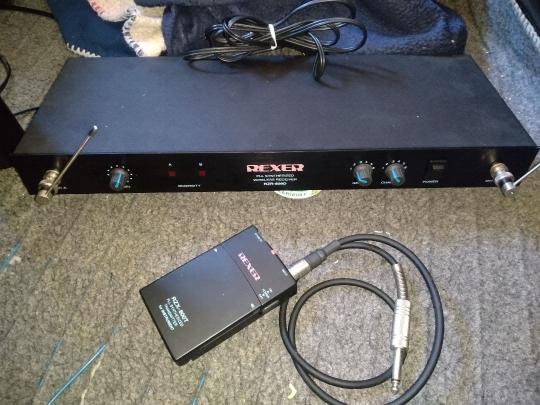REXER ギター ワイヤレスシステム RZR-800D RZX-800T日本製