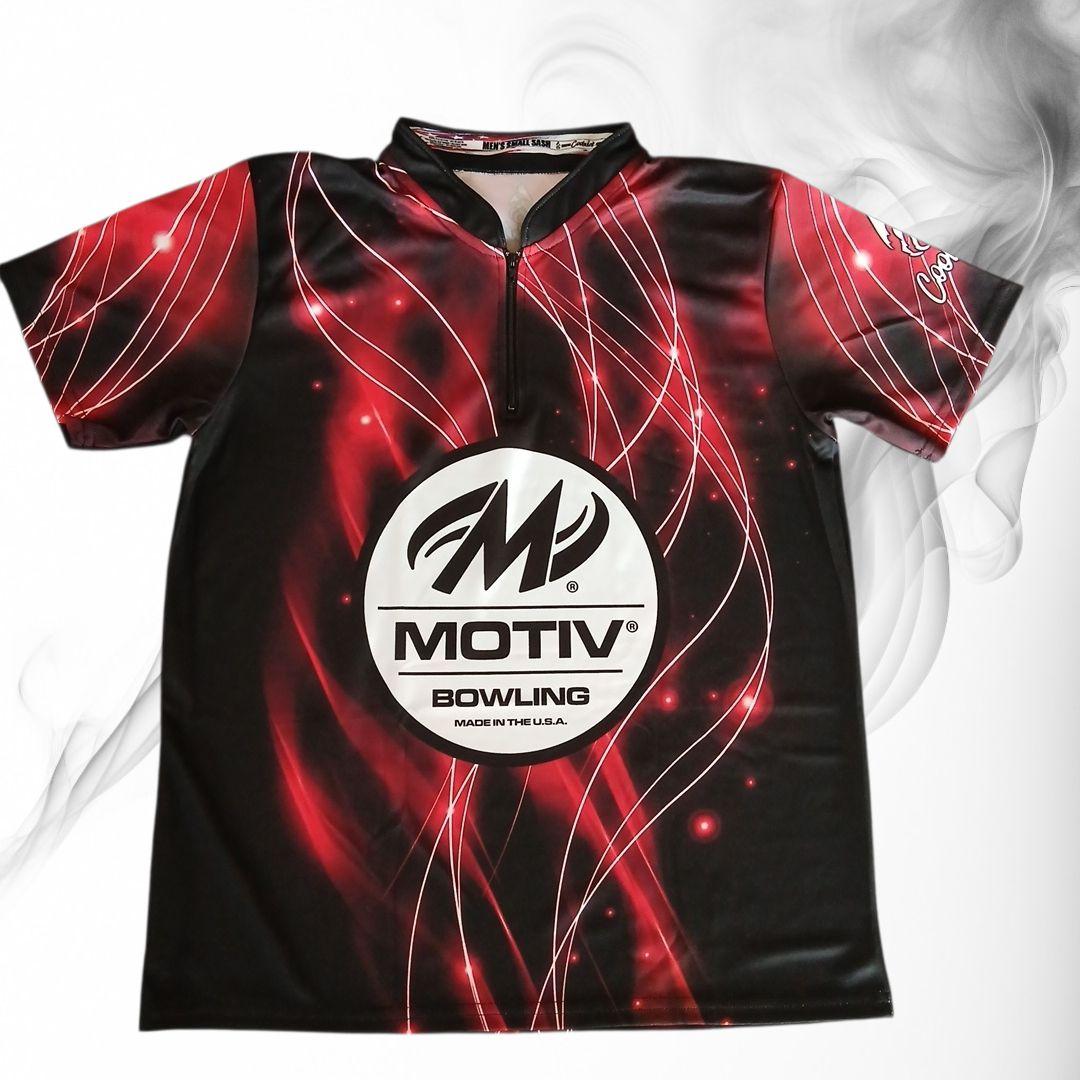 新品✨ボウリングウェア　MOTIV　日本サイズM　ブラック　レッド　USA製