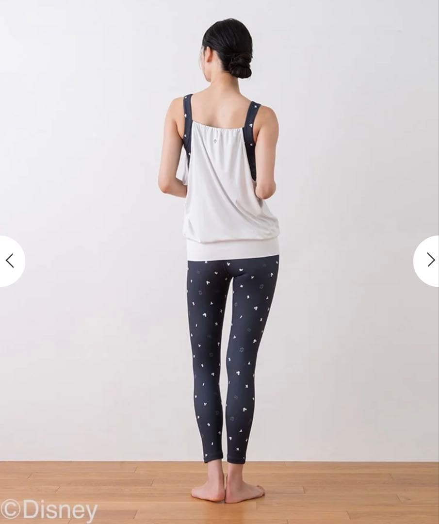 【SUKALA】Mサイズ完売品　ディズニーレイヤードタンク＆レギンスセット ラバ