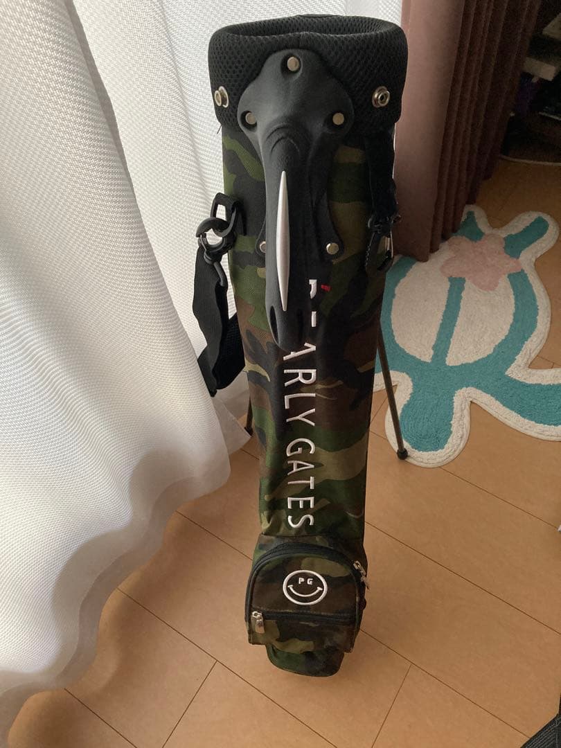 PEARLY GATES 迷彩柄 セルフスタンドゴルフバッグ