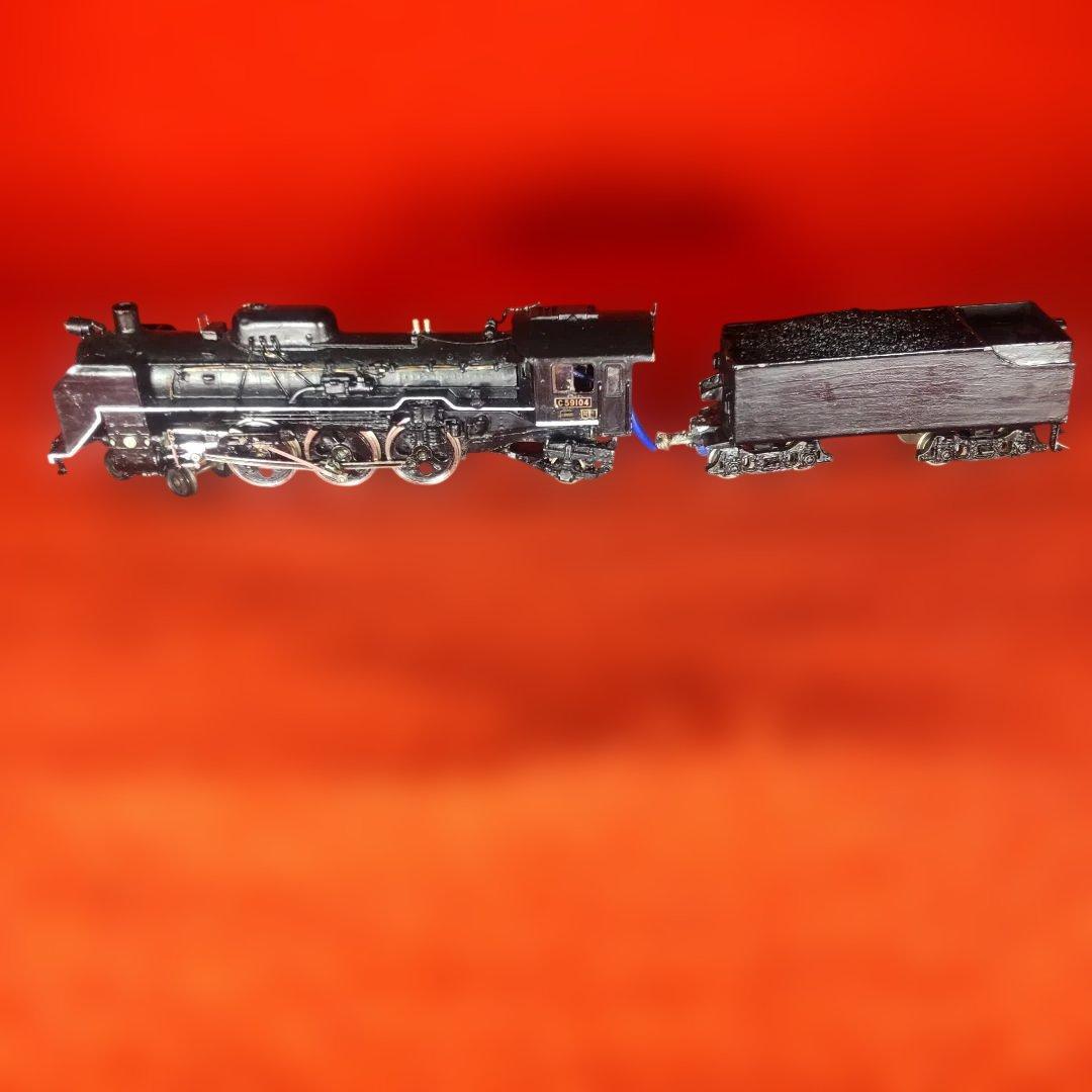 Ｃ59蒸気機関車、HOゲージ、ジャンク