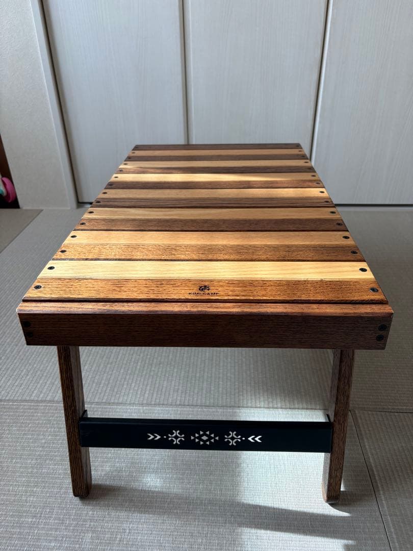 KIMICAMP ゼブラテーブル アイアンプレート IT05 セット　美品