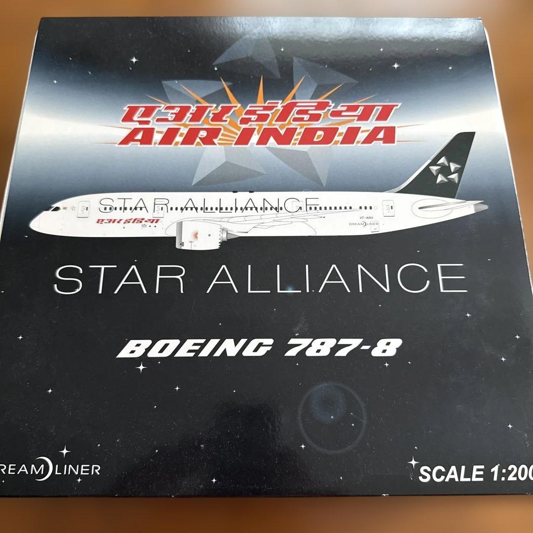 Ｂ787-8模型　air india star alliance特別塗装機