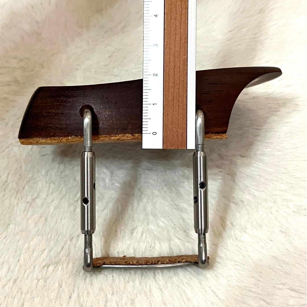 【美品】バイオリン　テールピース・あご当て　ローズウッド