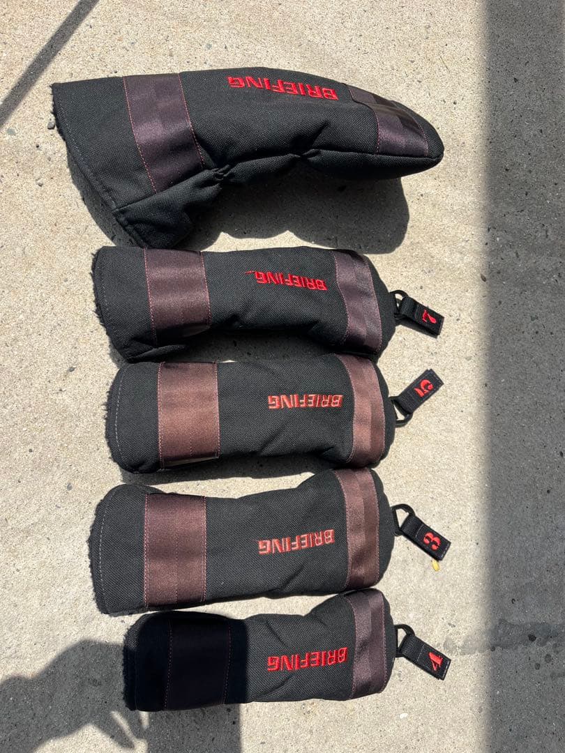 BRIEFING キャディバッグ ブラック/レッド