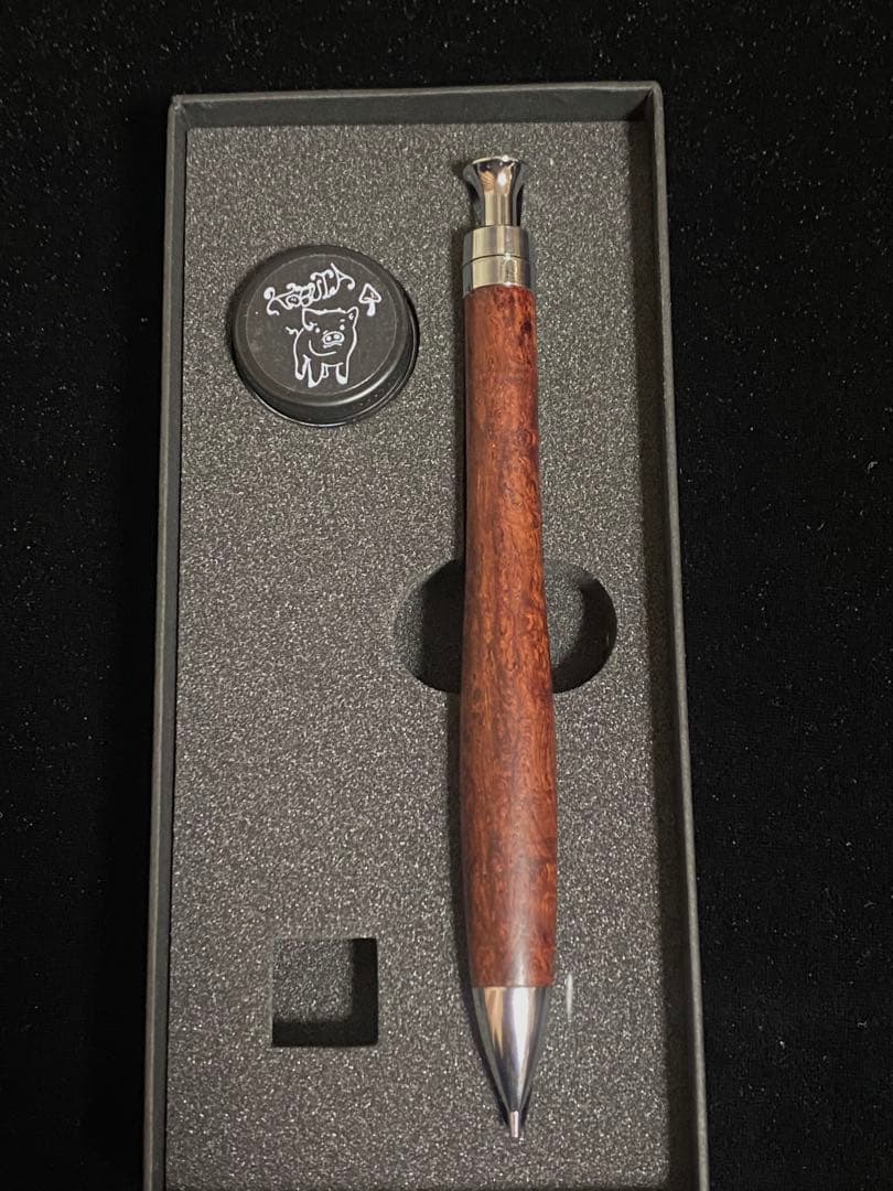 こぶた工房 シャープペンシル マダガスカルローズウッド瘤 0.5mm