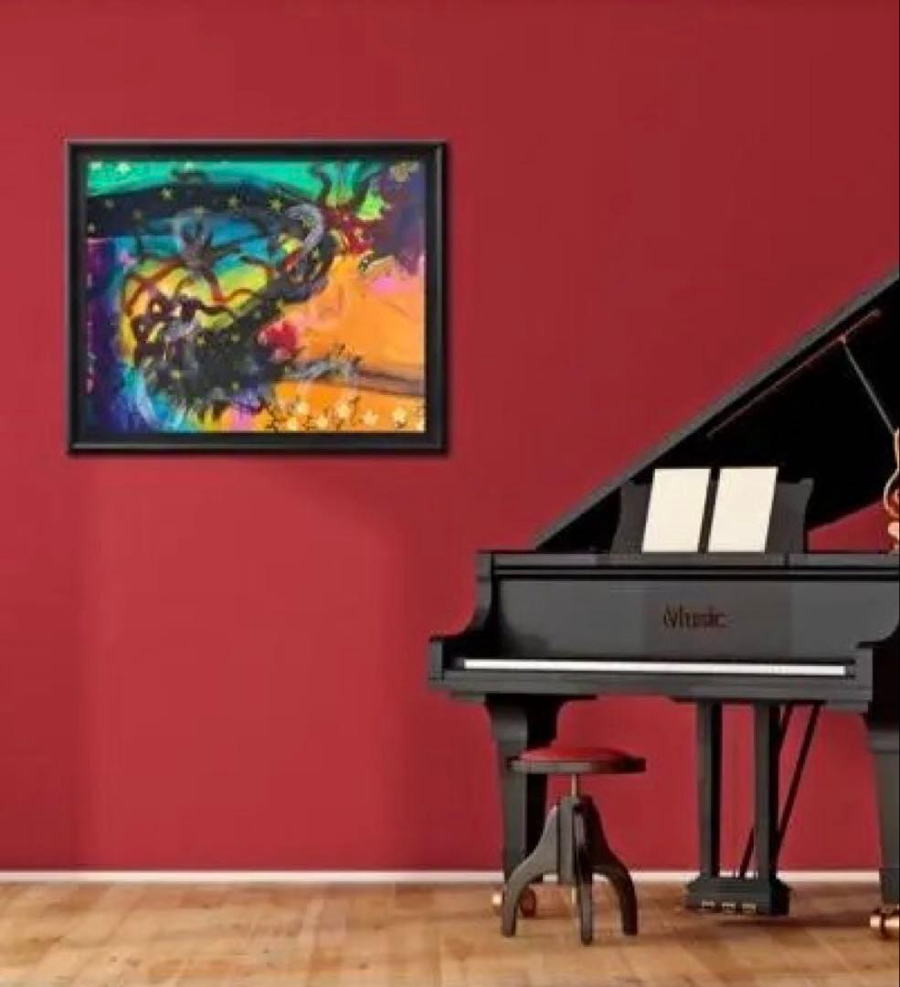 RENA F15サイズ 原画 絵 アート 抽象画 アクリル画 キャンバス