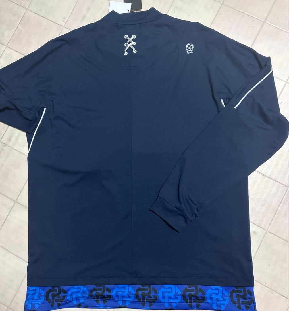 新品タグ付☆ラッセルノ☆ゴルフモックネックシャツ☆5【L】☆定価30,800円