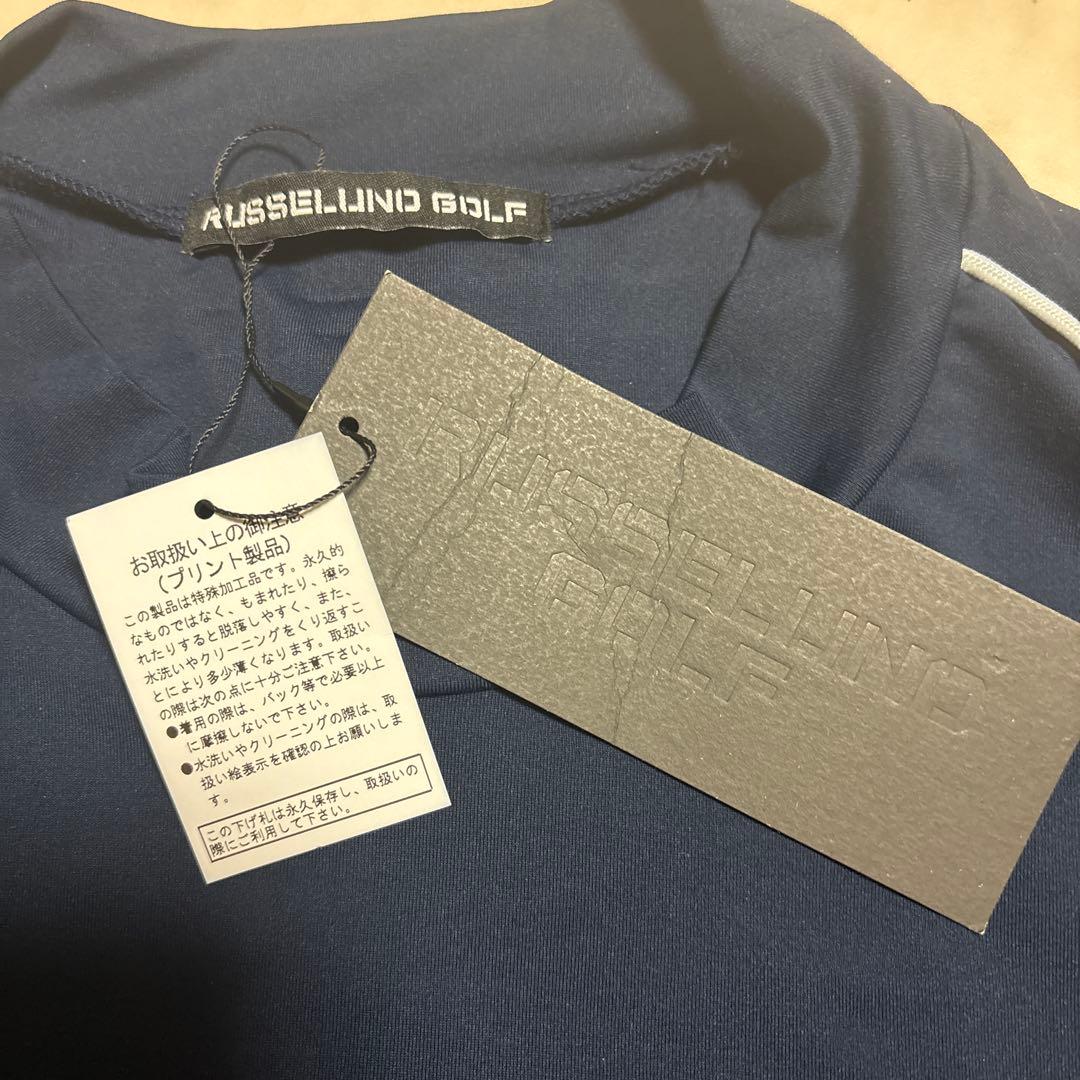 新品タグ付☆ラッセルノ☆ゴルフモックネックシャツ☆5【L】☆定価30,800円