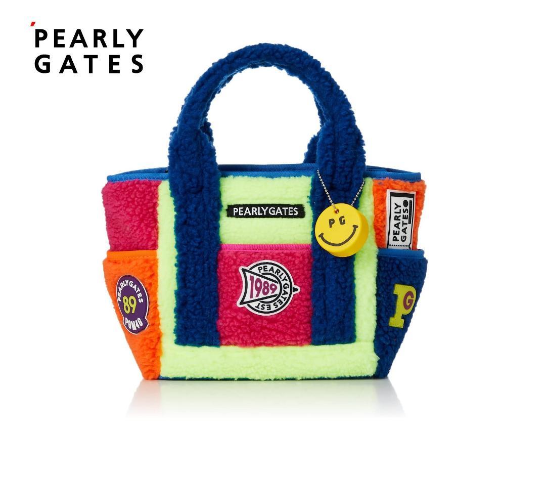 新品★パーリーゲイツ★カートバッグ★ボアフリース★ゴルフラウンド★マルチカラー