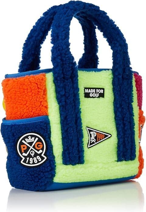 新品★パーリーゲイツ★カートバッグ★ボアフリース★ゴルフラウンド★マルチカラー