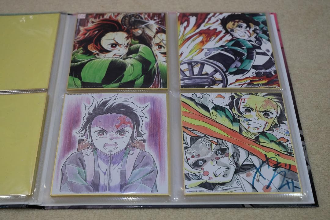 鬼滅の刃 全集中展 複製色紙拾集帳　複製ミニ色紙24枚