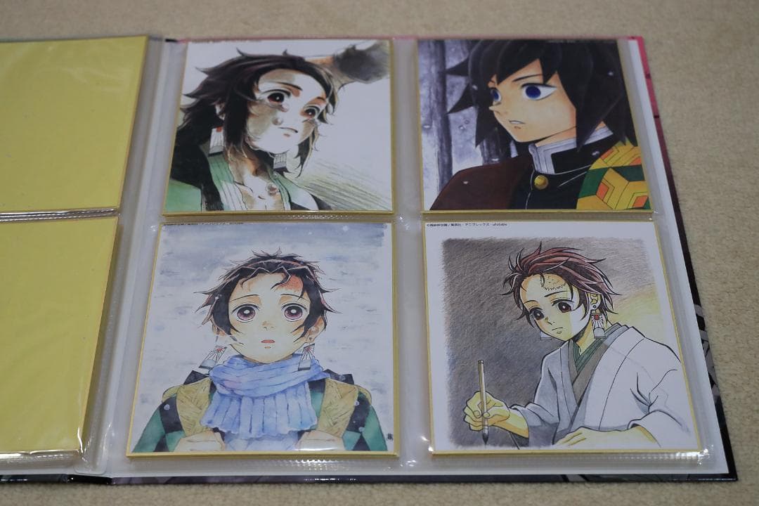 鬼滅の刃 全集中展 複製色紙拾集帳　複製ミニ色紙24枚