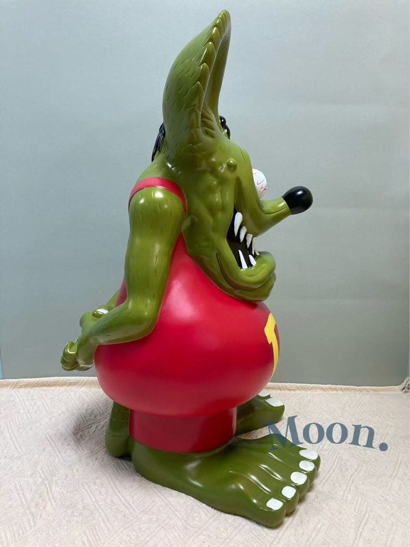 ラットフィンク 60cm 超特大 フィギュア 貯金箱 限定 メタリックグリーン