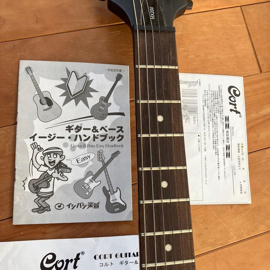 Cort　MX200　エレキギター　黒　本体　ケース　セット　イシバシ楽器