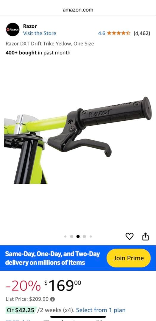 ち*こ様 ドリフトトライク Razor DXT Drift Trike イエロー