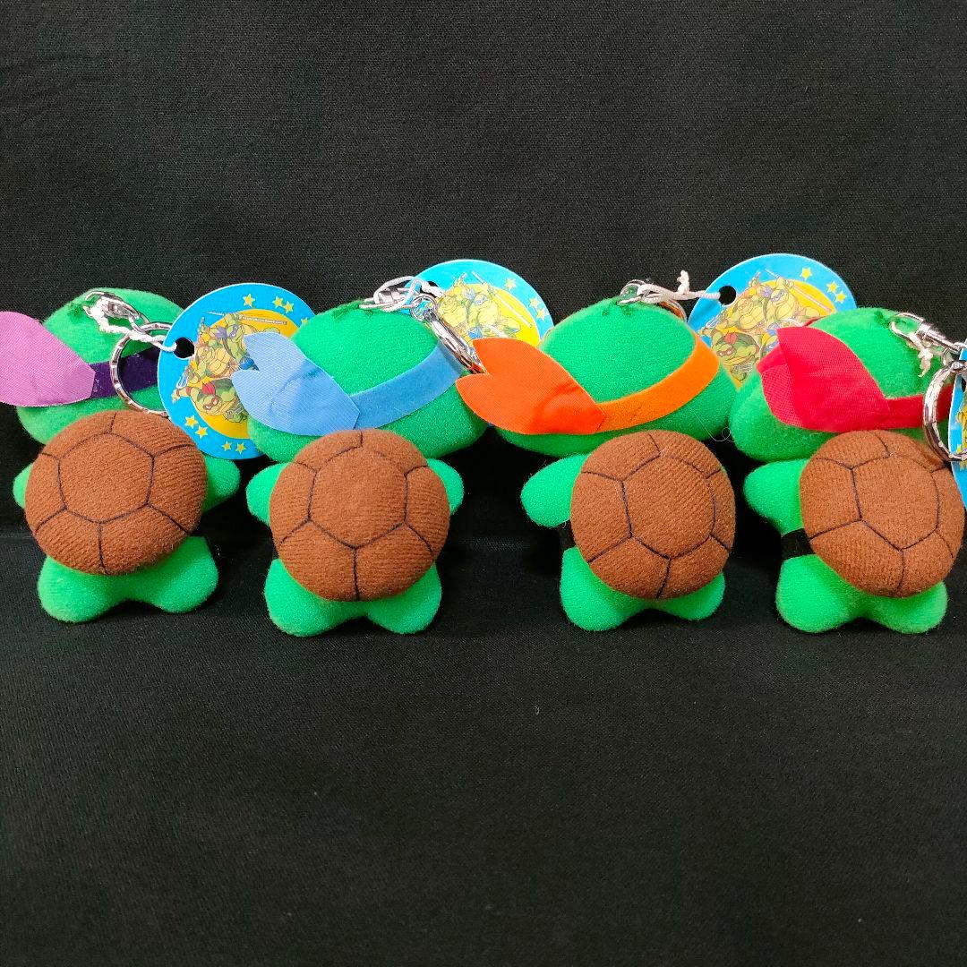 新品　タカラ　ミュータント・タートルズ　マスコット　4点セット　94年製　レトロ