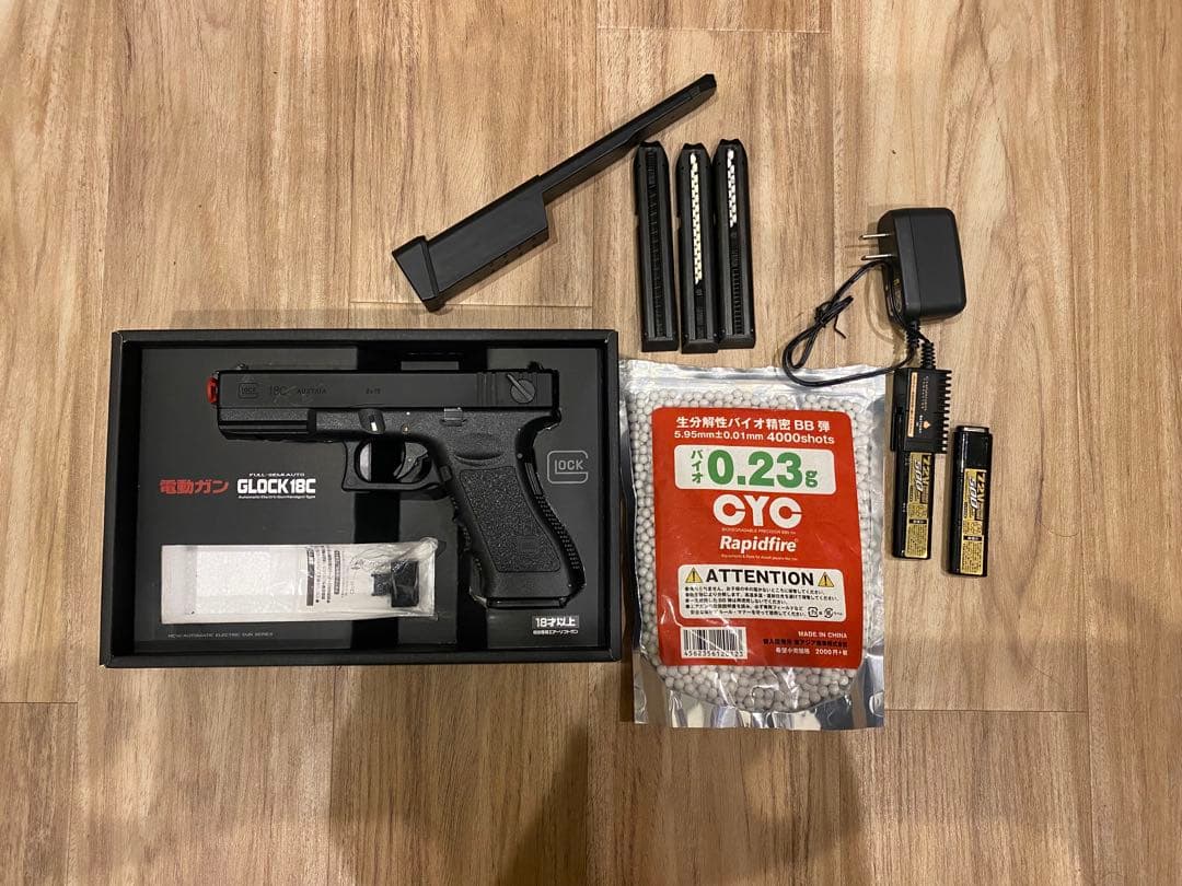 GLOCK 18C 電動ガン バッテリー付