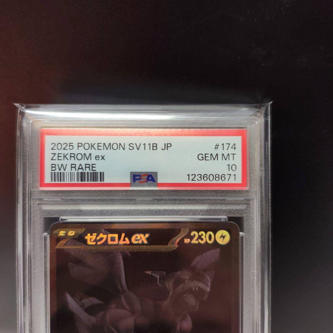 ゼクロム ex #174 GEM MT 10 BW RARE PSA10