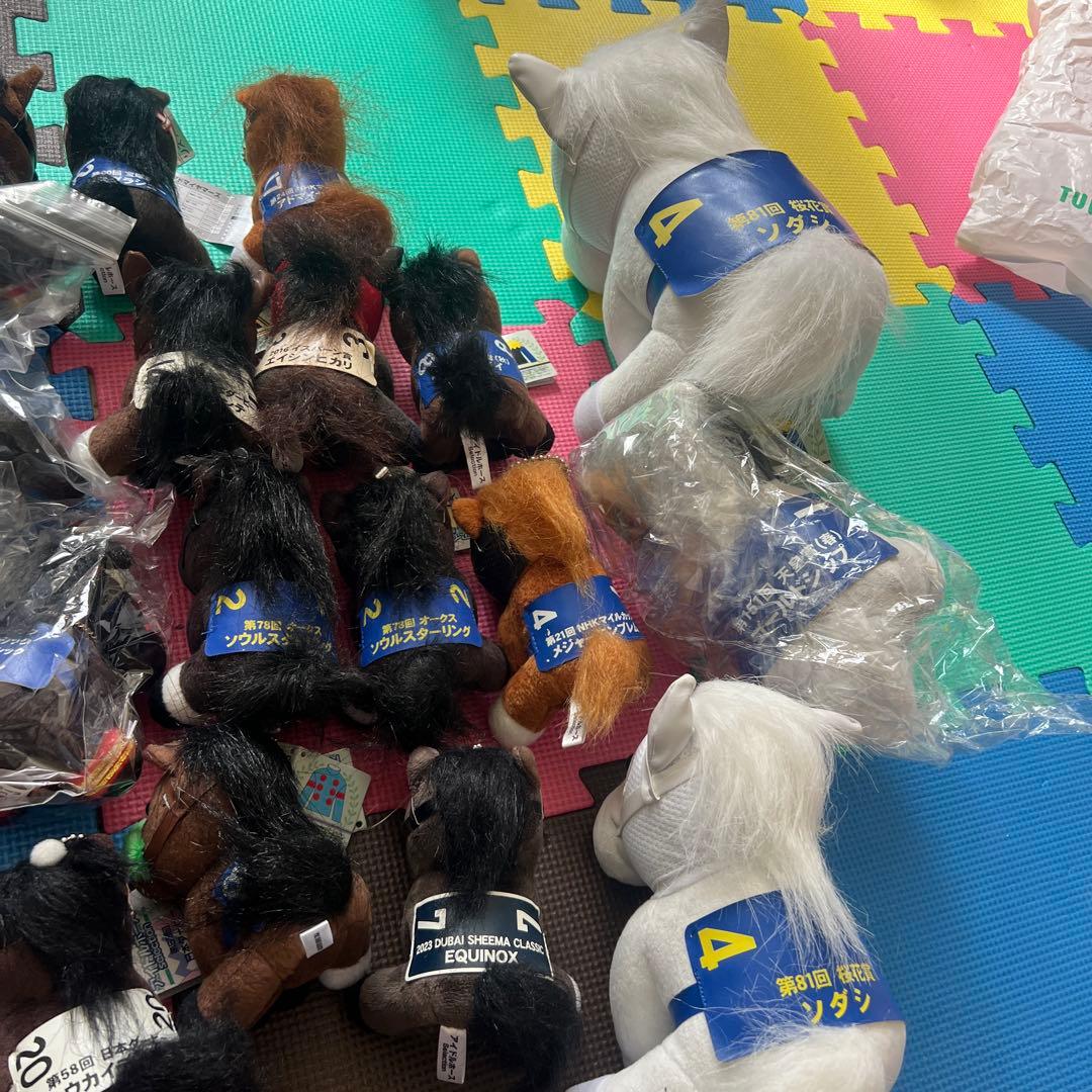 【貴重】競馬　アイドルホース　ぬいぐるみ　まとめ売り　ゼッケン　ウマ娘