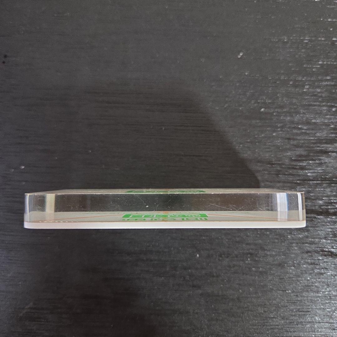 鉄道グッズ 日本食堂 透明ペーパーウェイト