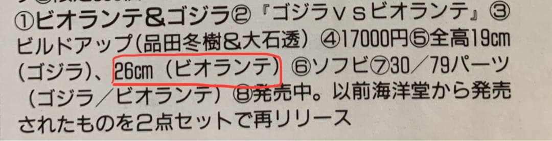 M1号　ビオランテ　ソフビキット(訳あり)