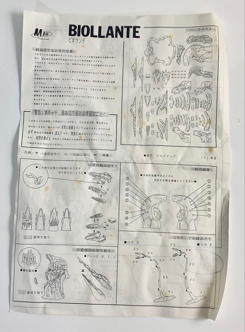 M1号　ビオランテ　ソフビキット(訳あり)
