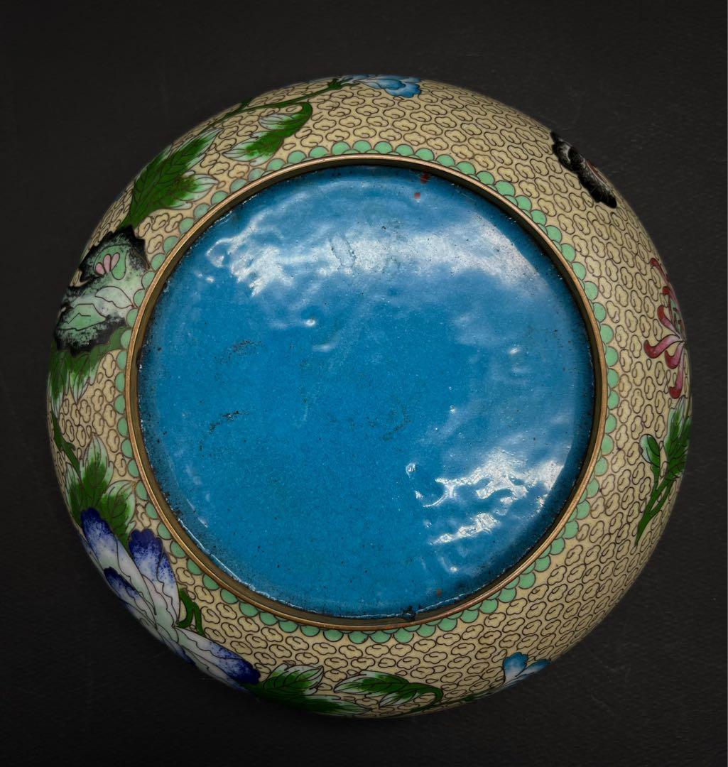 中國美術 古玩 景泰蓝 七宝焼 笔洗 書道具