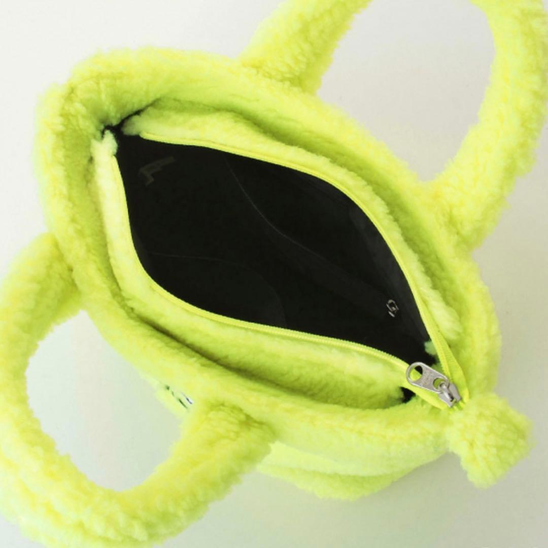 ジャックバニー　ドラえもん　トートバッグ　カートバッグ　ボア　蛍光　イエロー