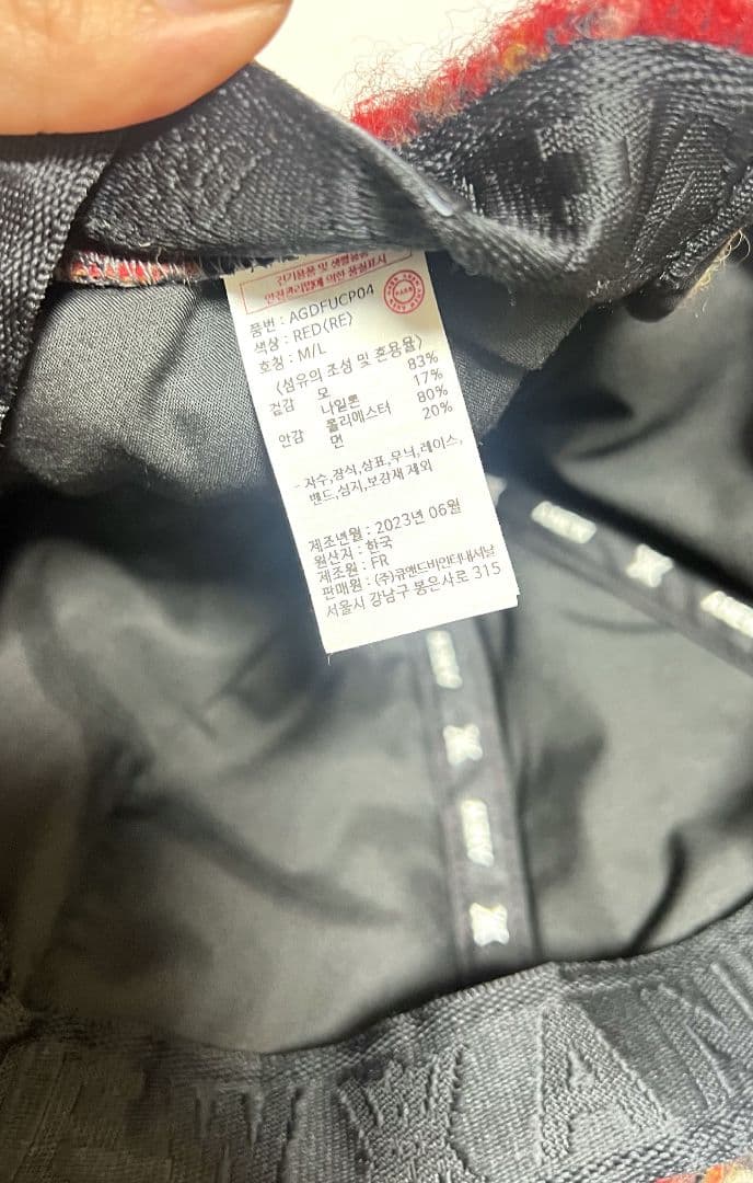 【極美品】ANEW ゴルフ　チェックキャップ レッド　ユニセックス 男女兼用