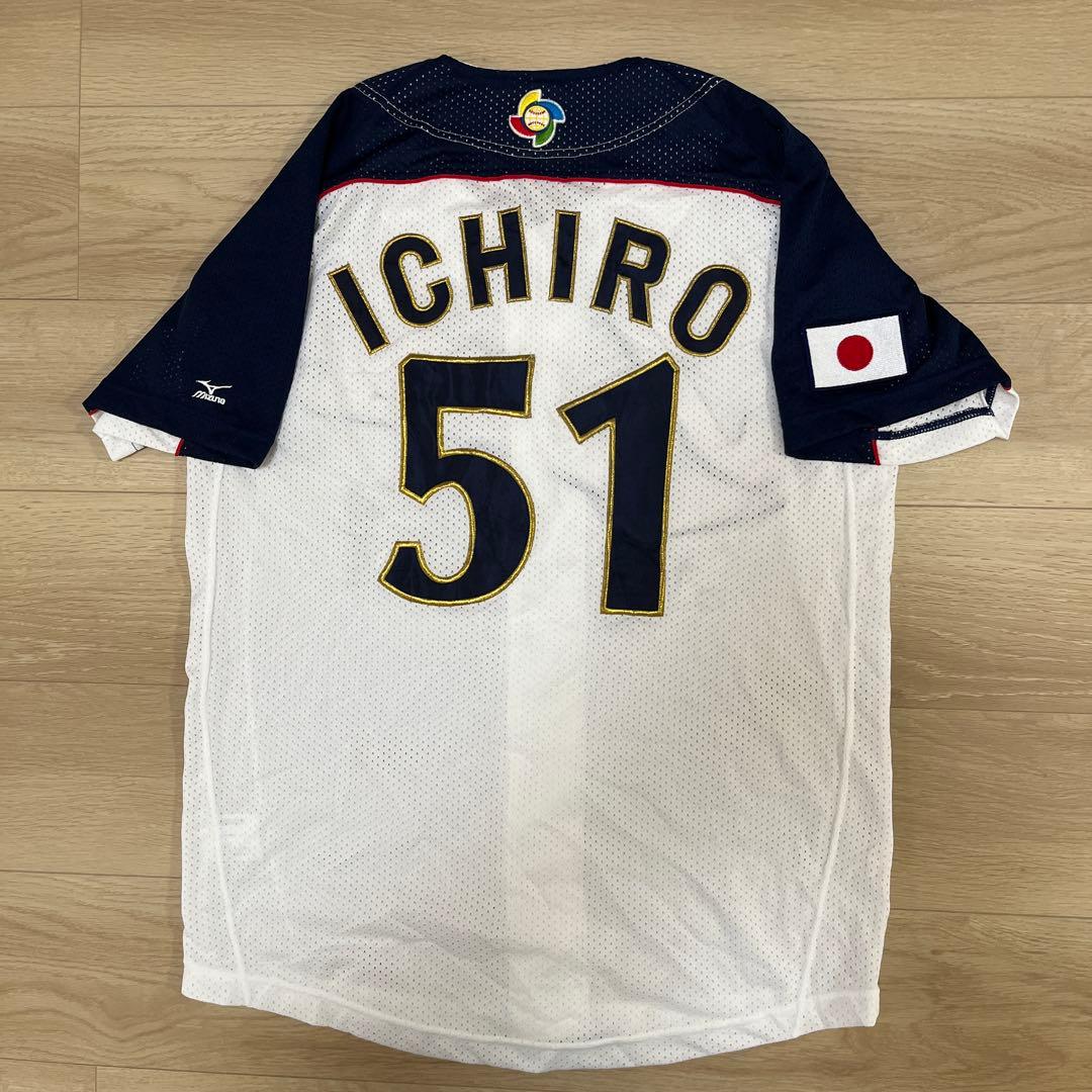 侍ジャパン　イチロー　ホームユニフォーム　刺繍ユニフォーム