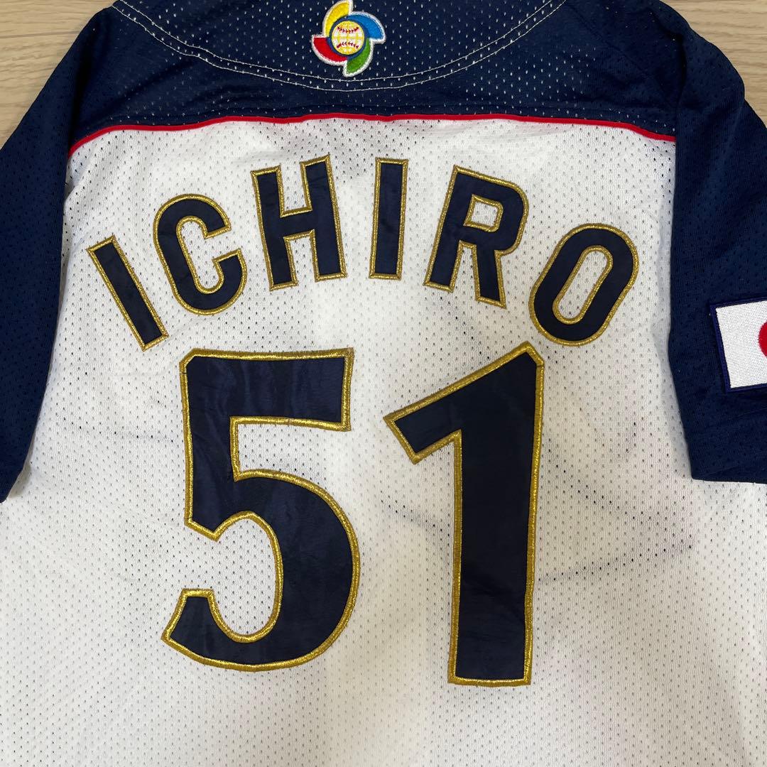 侍ジャパン　イチロー　ホームユニフォーム　刺繍ユニフォーム