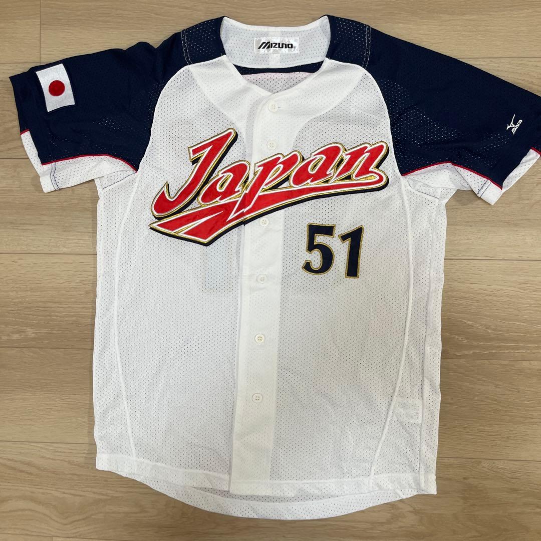 侍ジャパン　イチロー　ホームユニフォーム　刺繍ユニフォーム