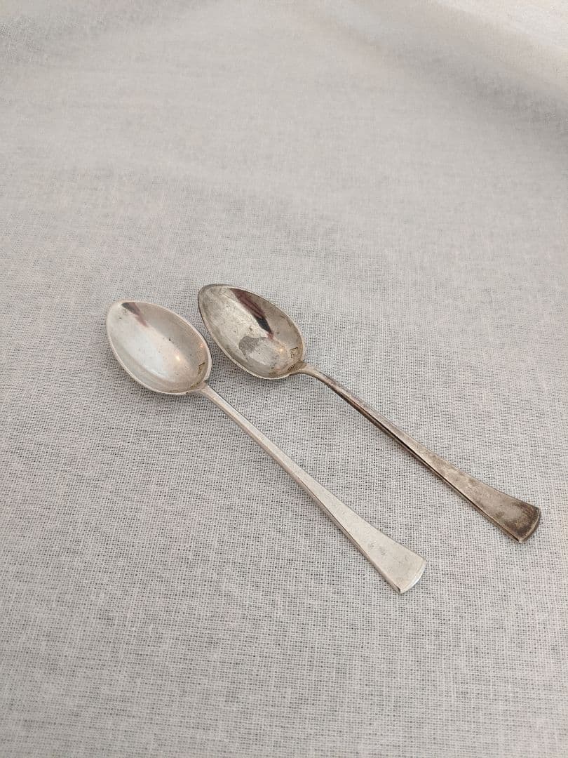 スプーン アンティーク 銀器 シルバー 2本