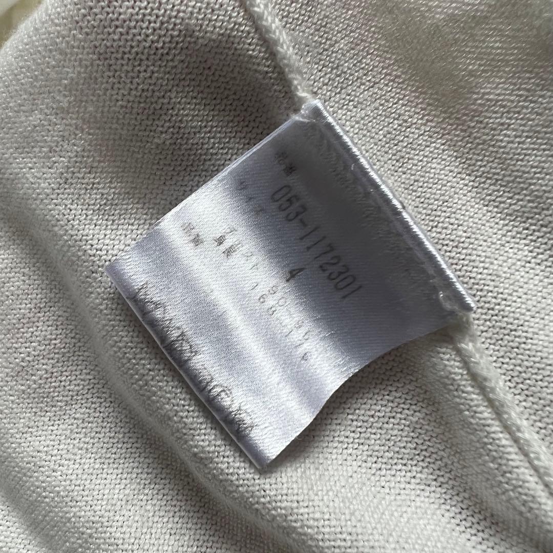 Pearly Gates パーリーゲイツ　デカロゴ　ニット　ジャケット　ホワイト