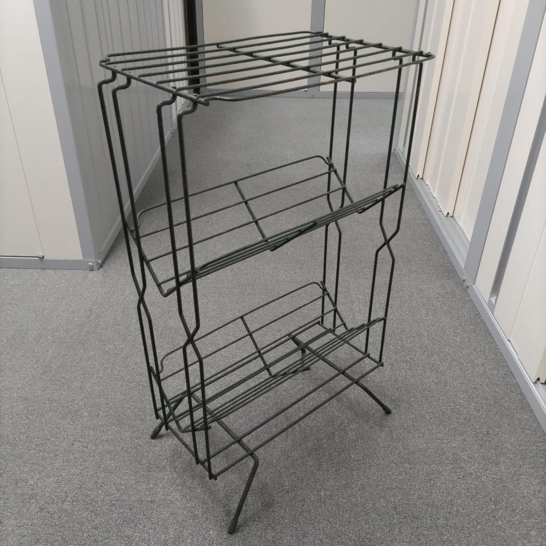 スチールワイヤーラック ヴィンテージ レコードラック ギャラップ厚木