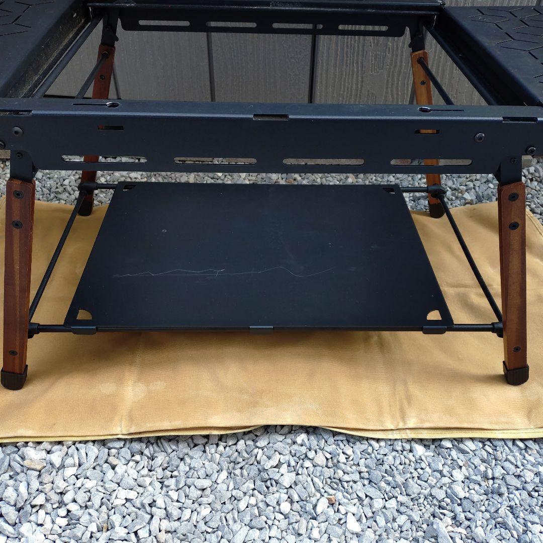 折りたたみ式アウトドアテーブル 黒