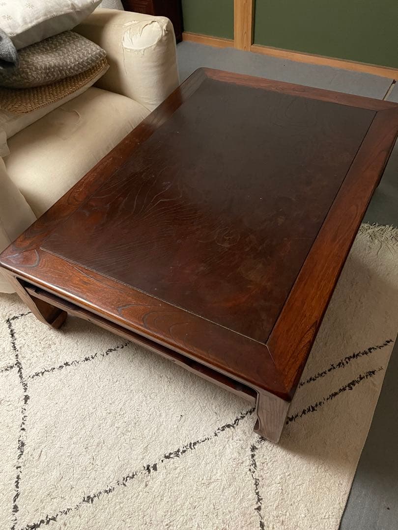 唐木 ローテーブル 家具 紫檀 木製 アンティーク 紫檀座卓 座敷机 ビンテージ