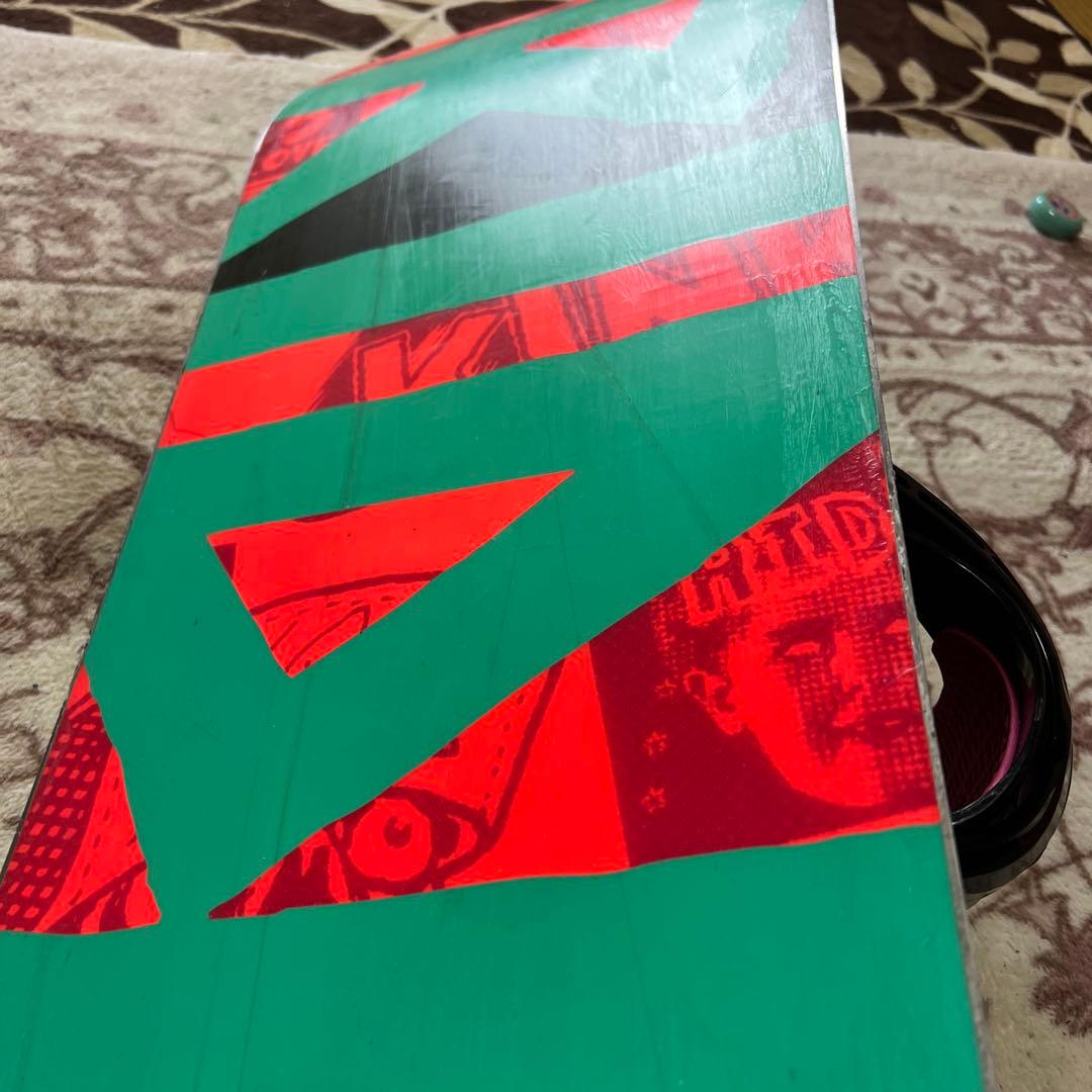 良品 RIDE KINK 152cm バイン付 スノーボードセット グラトリ