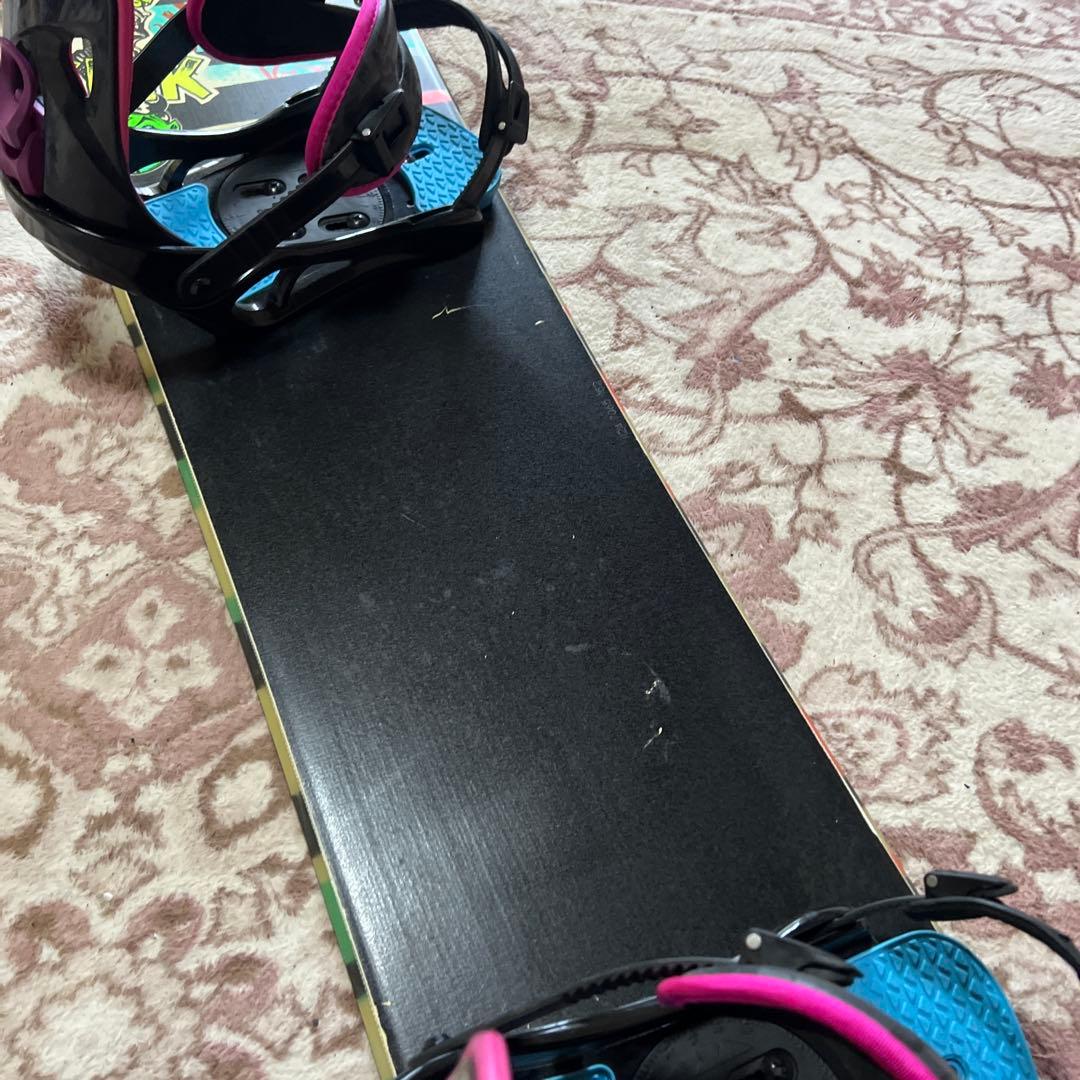 良品 RIDE KINK 152cm バイン付 スノーボードセット グラトリ