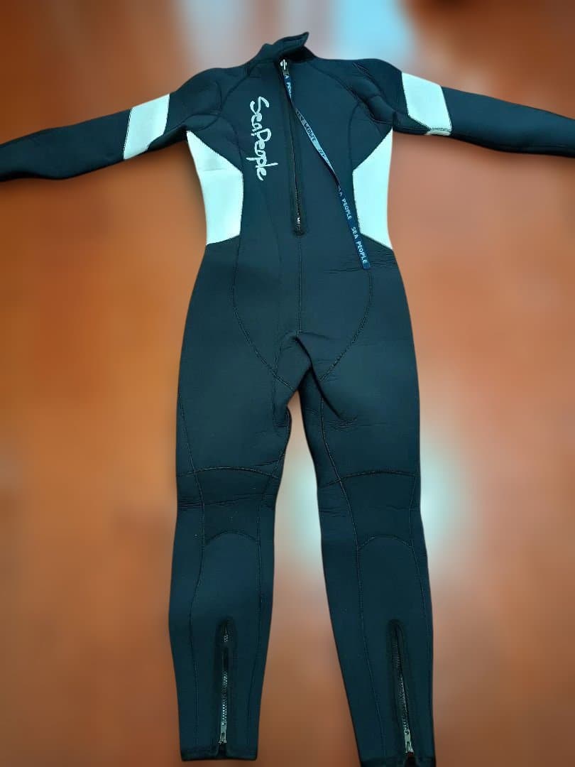 シーピープル 着やすいウエットスーツ ブラック/ホワイト