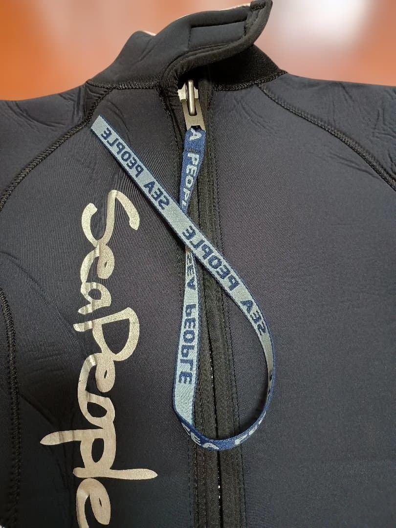 シーピープル 着やすいウエットスーツ ブラック/ホワイト