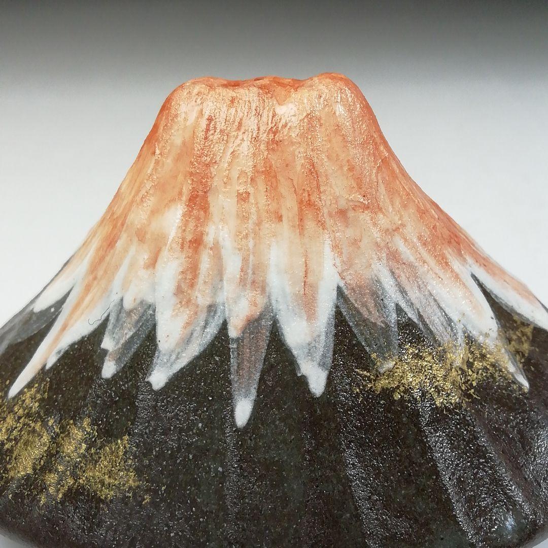 Ｔ７４６　香合　『富士山』『中村良二 造』　共箱　茶道具