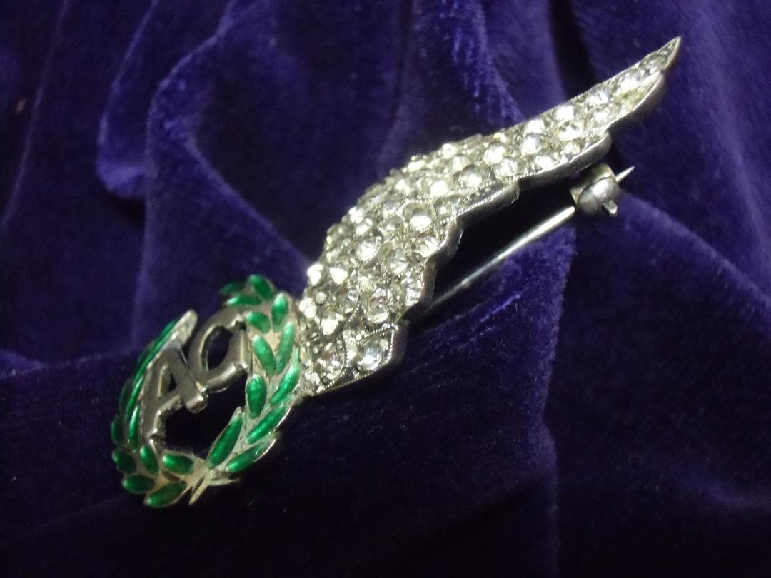 ＧＢイギリス軍/英軍＊空軍＊１９４０年代＊銀製・エア・ガナーＷＩＮＧ（実物）