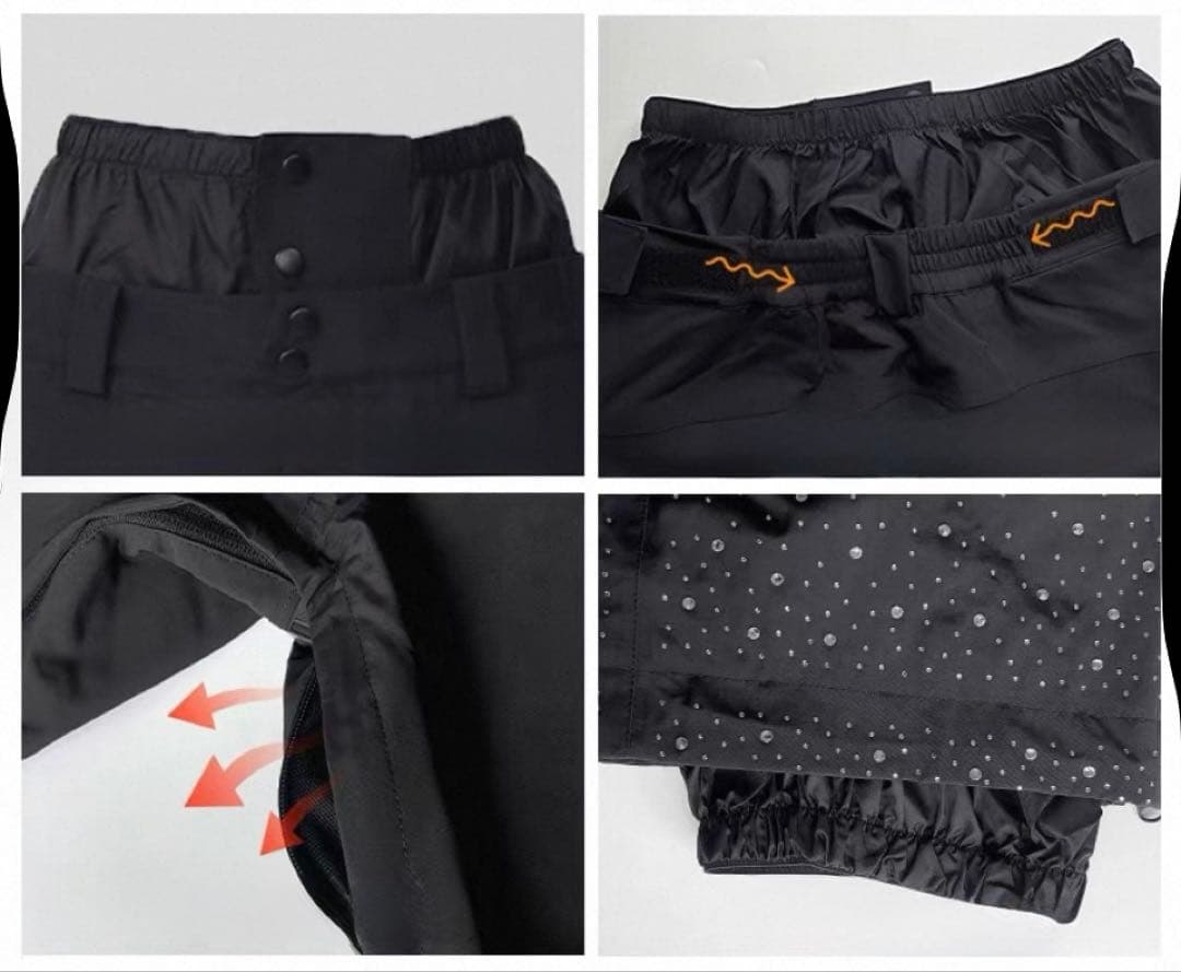 女性スキースノボーセット(黒)